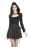 Punk rock hooded long sleeves top T-shirt  TW236 - Gothlolibeauty