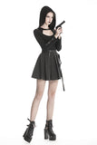 Punk rock hooded long sleeves top T-shirt  TW236 - Gothlolibeauty