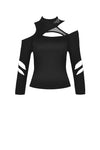 custom made link of Punk women irregular hollow sexy top T-shirt TW258 - Gothlolibeauty