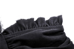 Gothic lace up V collar short sleeves T-shirt TW283 - Gothlolibeauty
