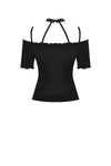 Women punk off shoulder sexy T-shirt TW284 - Gothlolibeauty