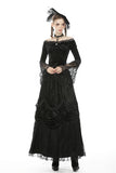 Victoria court velvet lace splicing top TW305