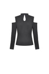 Punk rock crescent moon top TW307