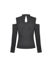 Punk rock crescent moon top TW307
