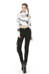 Punk irreqular tie-dyed T-shirt TW310