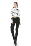 Punk irreqular tie-dyed T-shirt TW310