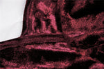 Gorgeous wine red diamond velvet top TW316