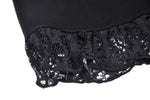 Gothic sexy lace shoulder top TW353