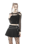 Rebel girl sexy net hollow out T-shirt TW358