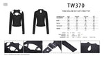 Punk hollow out sexy street top TW370