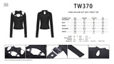 Punk hollow out sexy street top TW370
