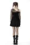 Punk decadent net sloping shoulder T-shirt TW400