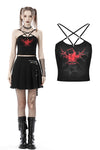 Wings of death star halter crop top TW406