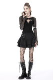 Rebel girl net lace up top TW443