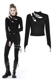 Punk rock sexy hollow out top TW455