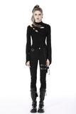 Punk rock sexy hollow out top TW455