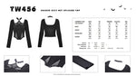 Rocker sexy net splicing top TW456