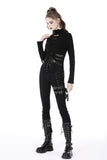 Punk hollow out sexy net metal top TW461