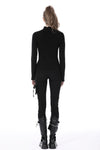 Punk hollow out sexy net metal top TW461