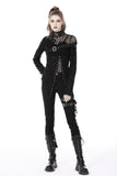 Punk locomotive shredded asymmetric sexy top TW462